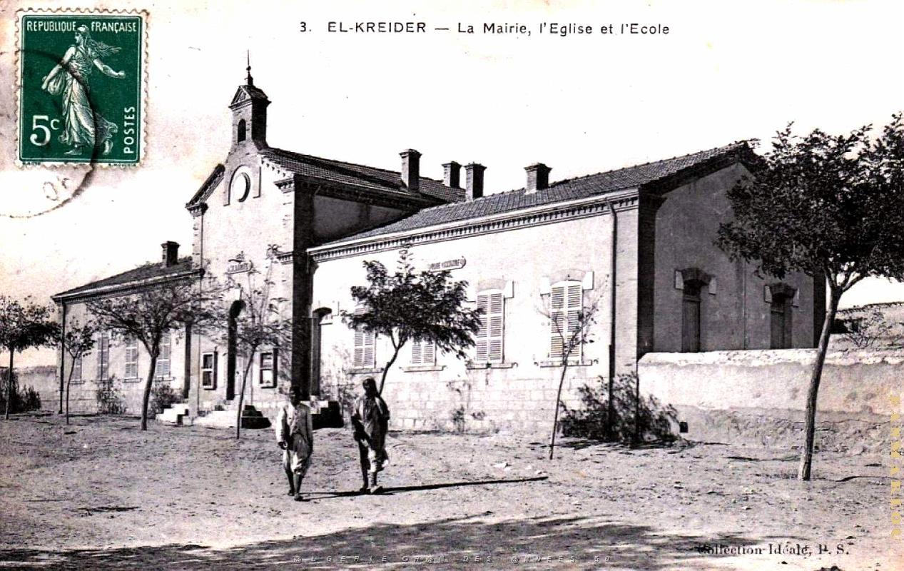 Le Kreider - Mairie - Eglise - Ecole - 1908.jpg